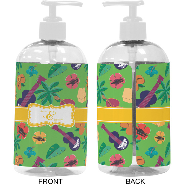 Luau Party 16 oz Plastic Liquid Dispenser- Approval- White