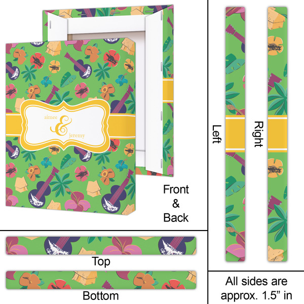 Luau Party 16x20 - Canvas Print - Approval