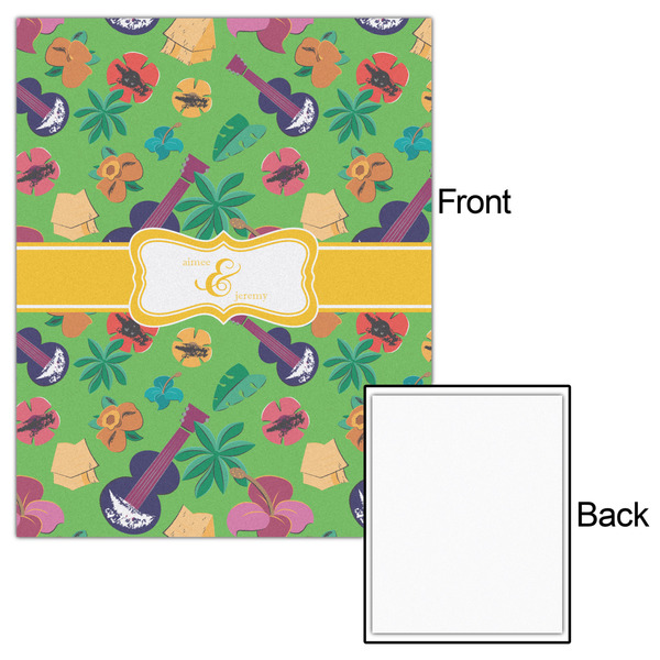 Luau Party 16x20 - Matte Poster - Front & Back