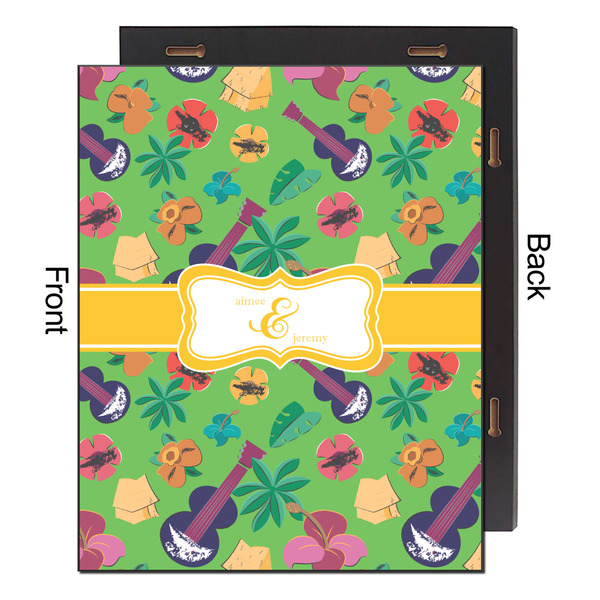 Luau Party 16x20 Wood Print - Front & Back View