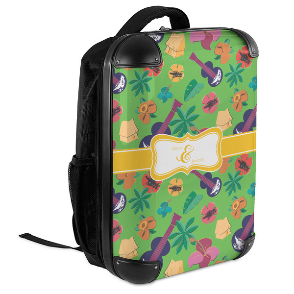 Luau Party 18" Hard Shell Backpacks - ANGLED VIEW