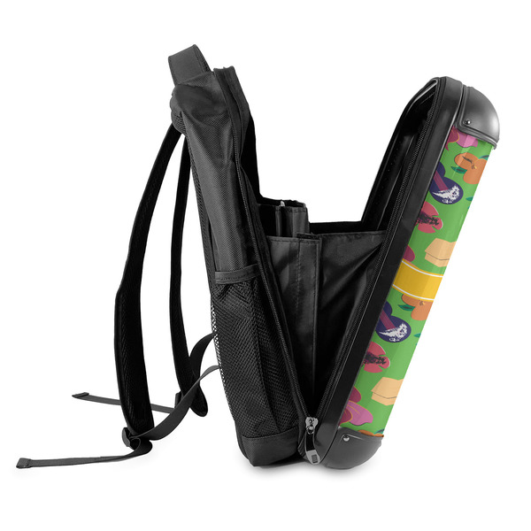 Luau Party 18" Hard Shell Backpacks - SIDE OPEN