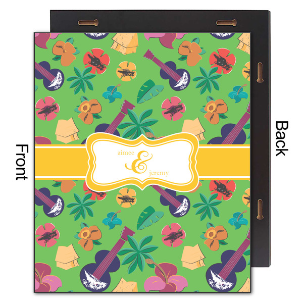 Luau Party 20x24 Wood Print - Front & Back View