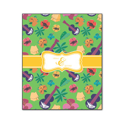 Luau Party Wood Print - 20x24 (Personalized)