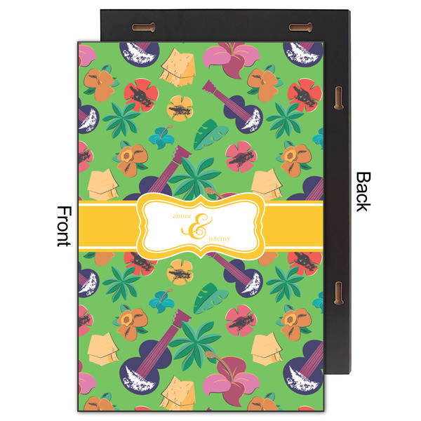 Luau Party 20x30 Wood Print - Front & Back View
