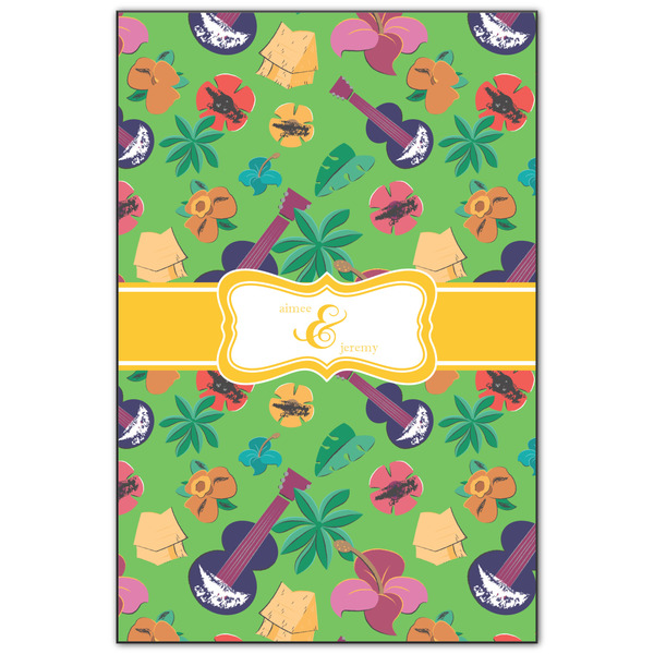 Custom Luau Party Wood Print - 20x30 (Personalized)