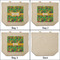 Luau Party 3 Reusable Cotton Grocery Bags - Front & Back View