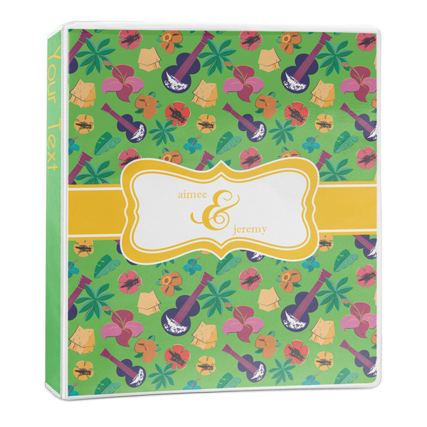 Custom Luau Party 3-Ring Binder - 1 inch (Personalized)