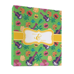 Luau Party 3 Ring Binder - Full Wrap - 1" (Personalized)
