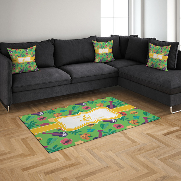 Luau Party 4'x6' Indoor Area Rugs - IN CONTEXT