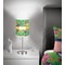 Luau Party 7 inch drum lamp shade - in room
