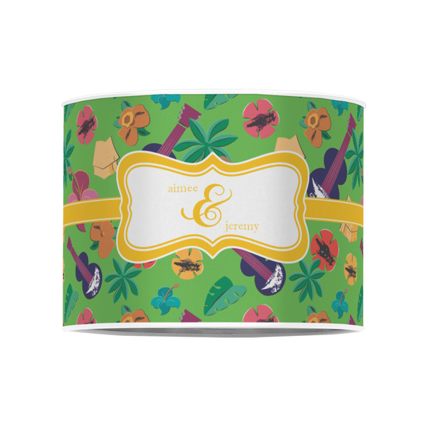Luau Party 8" Drum Lampshade - FRONT (Poly Film)