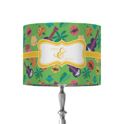 Luau Party 8" Drum Lamp Shade - Fabric (Personalized)