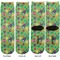 Luau Party Adult Crew Socks - Double Pair - Front and Back - Apvl