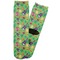 Luau Party Adult Crew Socks - Single Pair - Front and Back