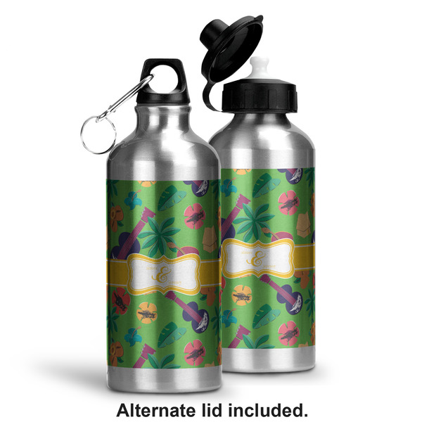 Luau Party Aluminum Water Bottle - Alternate lid options