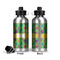 Luau Party Aluminum Water Bottle - Front and Back