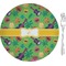 Luau Party 8" Glass Appetizer / Dessert Plates - Single or Set (Personalized)