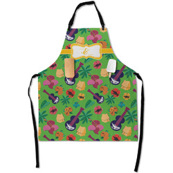 Luau Party Apron With Pockets w/ Couple's Names