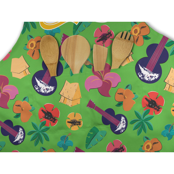 Luau Party Apron - Pocket Detail with Props