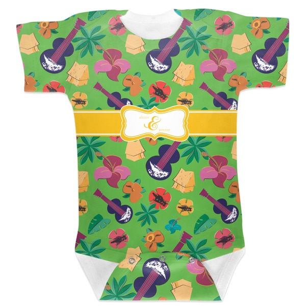 Custom Luau Party Baby Bodysuit (Personalized)