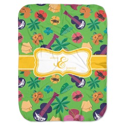Luau Party Baby Swaddling Blanket (Personalized)