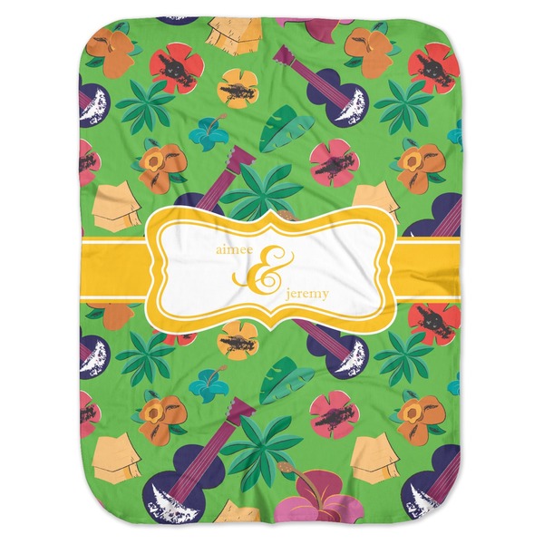 Custom Luau Party Baby Swaddling Blanket (Personalized)