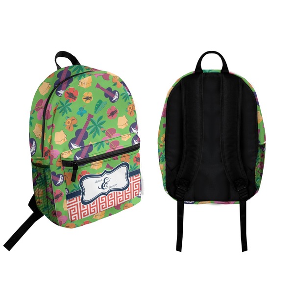 Luau Party Backpack front and back - Apvl