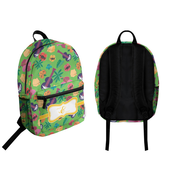 Luau Party Backpack front and back - Apvl