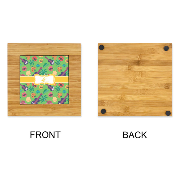 Luau Party Bamboo Trivet with 6" Tile - APPROVAL