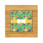 Luau Party Bamboo Trivet with Ceramic Tile Insert (Personalized)