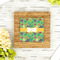 Luau Party Bamboo Trivet with 6" Tile - LIFESTYLE