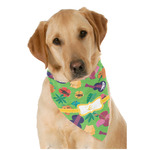 Luau Party Dog Bandana Scarf w/ Couple's Names
