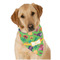 Luau Party Dog Bandana Scarf w/ Couple's Names