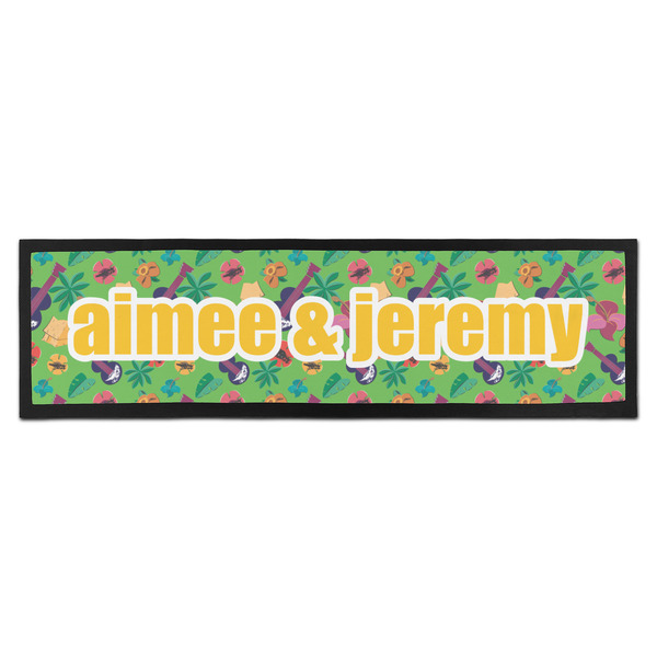 Custom Luau Party Bar Mat (Personalized)