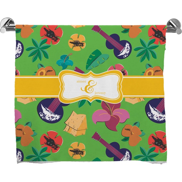 Custom Luau Party Bath Towel (Personalized)