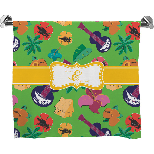 Custom Luau Party Bath Towel (Personalized)