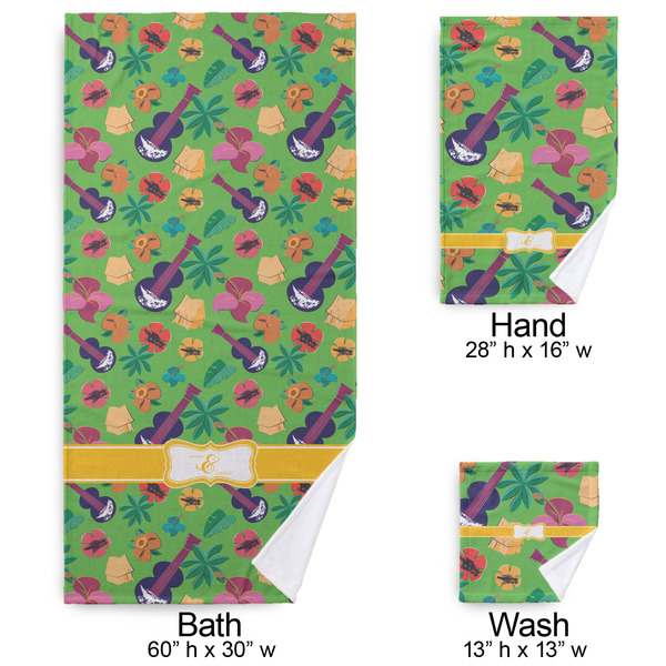 Luau Party Bath Towel Sets - 3-piece - Approval