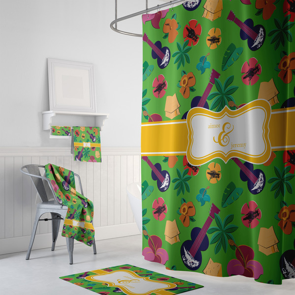 Luau Party Bath Towel Sets - 3-piece - In Context