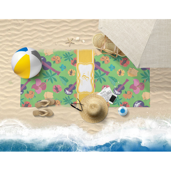 Luau Party Beach Towel Lifestyle