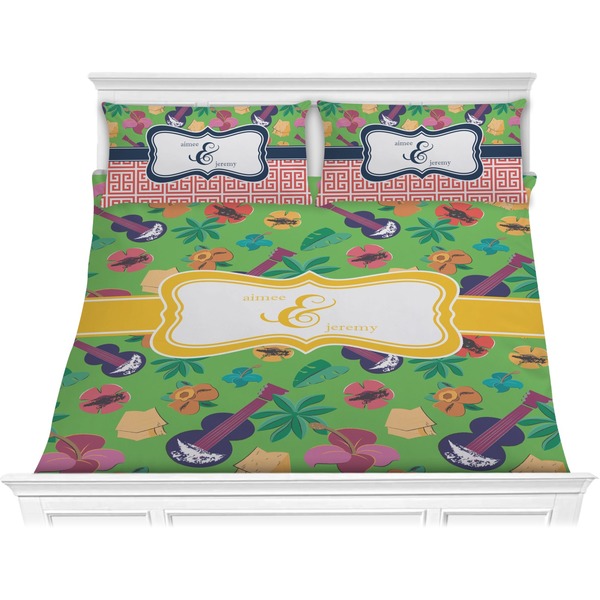 Custom Luau Party Comforter Set - King (Personalized)