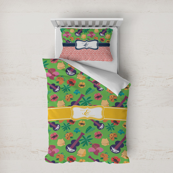 Custom Luau Party Duvet Cover Set - Twin XL (Personalized)