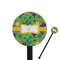 Luau Party 5.5" Round Plastic Stir Sticks - Black - Single Sided (Personalized)