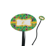 Luau Party 7" Oval Plastic Stir Sticks - Black - Double Sided (Personalized)
