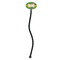 Luau Party Black Plastic 7" Stir Stick - Oval - Single Stick