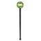 Luau Party Black Plastic 7" Stir Stick - Round - Single Stick