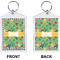 Luau Party Bling Keychain (Front + Back)