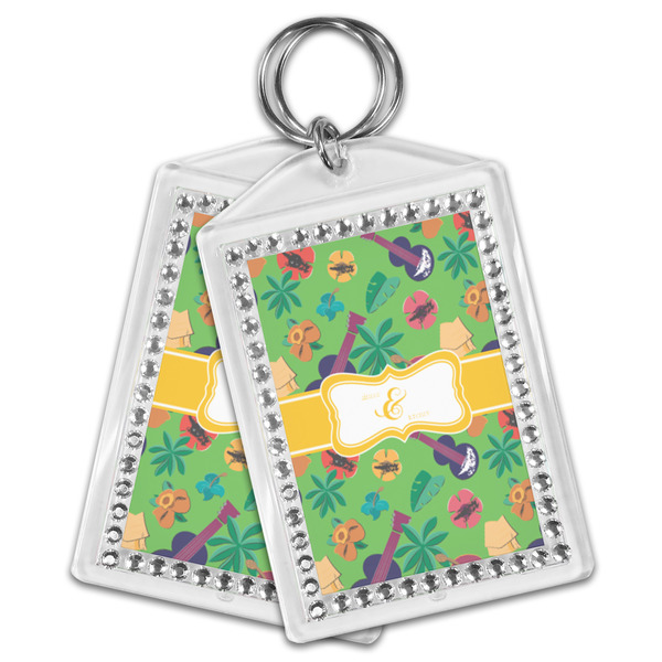 Luau Party Bling Keychain - MAIN