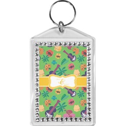 Luau Party Bling Keychain (Personalized)