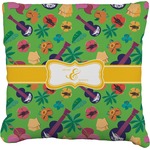Luau Party Faux-Linen Throw Pillow 26" (Personalized)